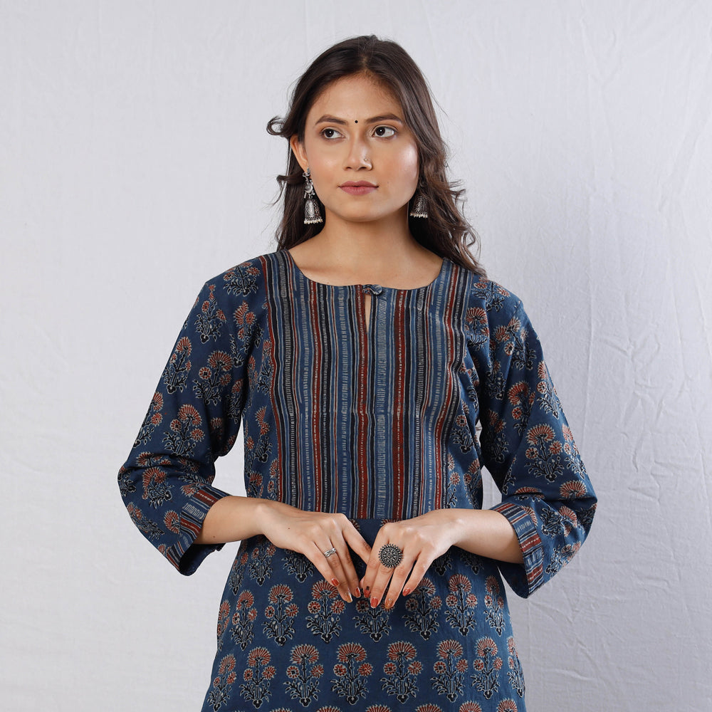 Buy Indigo Fusion Wear Sets for Women by Jaipur Kurti Online | Ajio.com