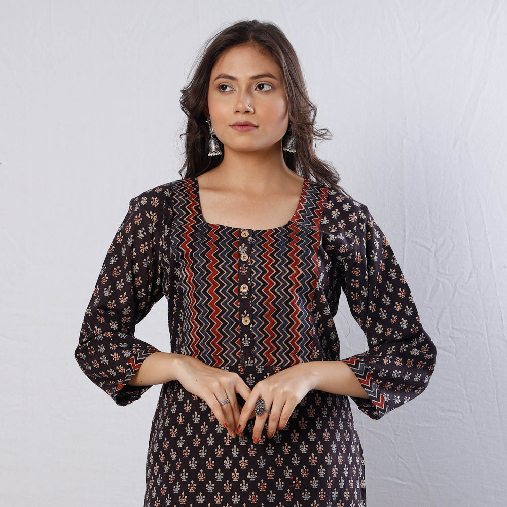 Ajrakh Block Printed Kurta