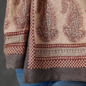  Bagh Block Printed Natural Dyed Woolen Muffler (61 in) 