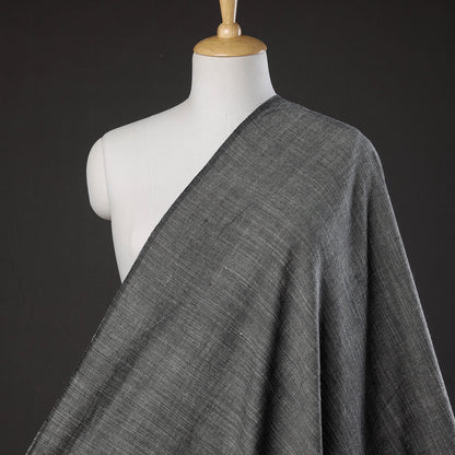 Black Jhiri Pure Handloom Cotton Fabric