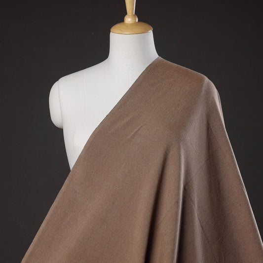 Brown Jhiri Pure Handloom Cotton Fabric