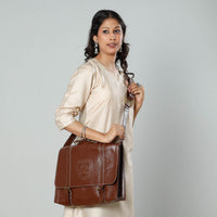 kutch leather laptop bag