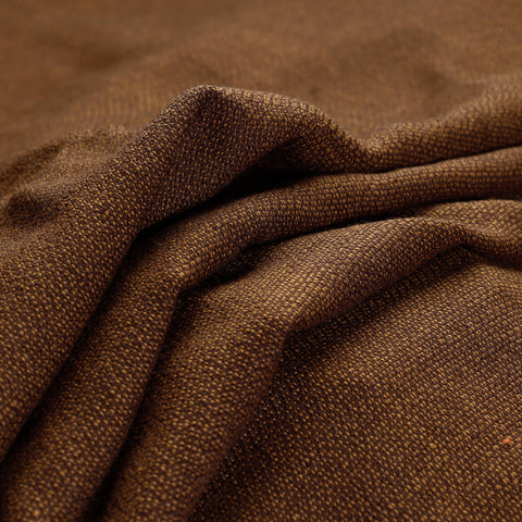 Brown - Kumaun Handwoven Pure Merino Woolen Fabric