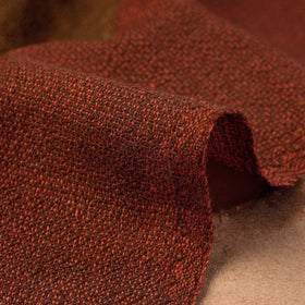 Brown - Kumaun Handwoven Pure Merino Woolen Fabric