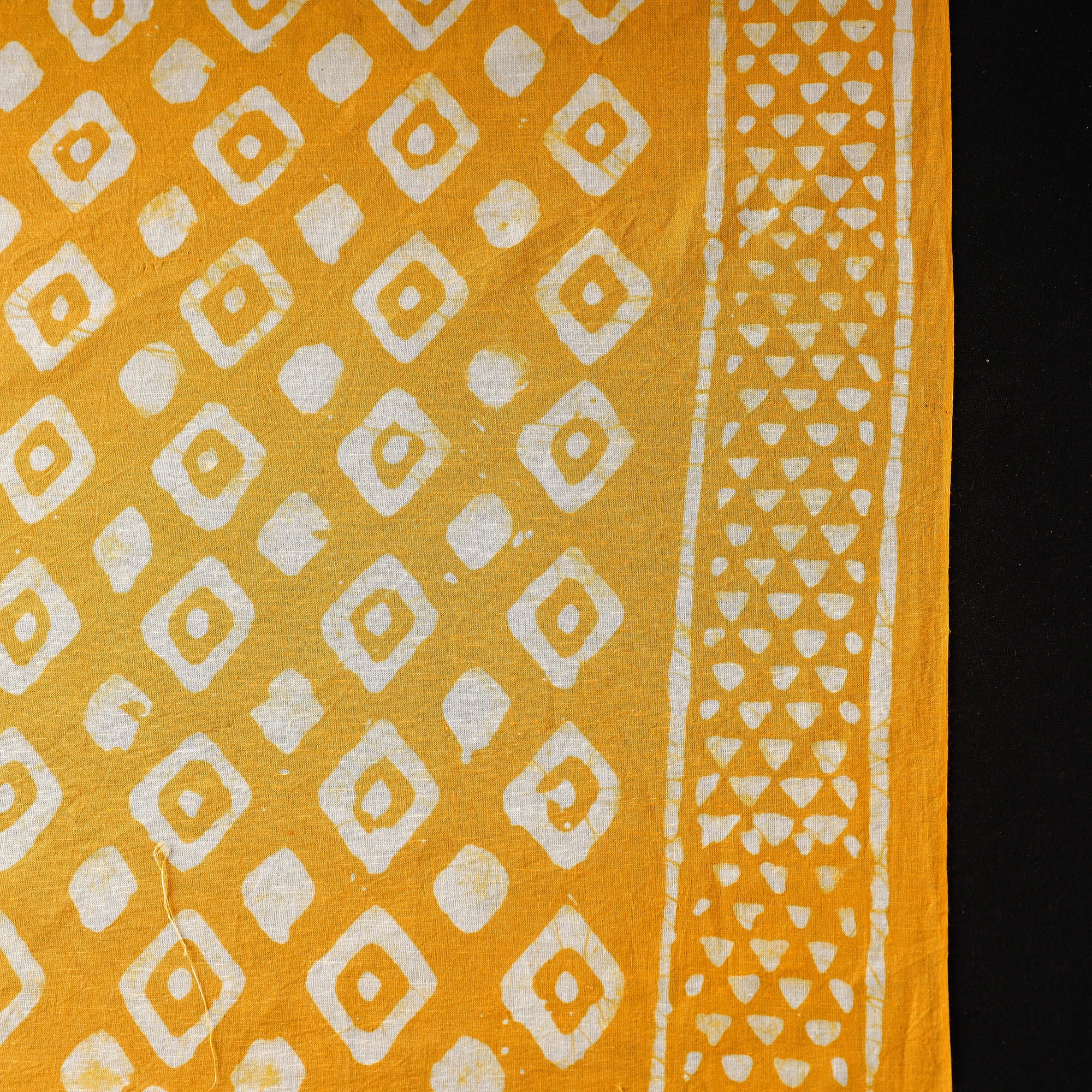 Yellow - Hand Batik Printing Cotton Fabric