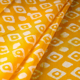 Yellow - Hand Batik Printing Cotton Fabric