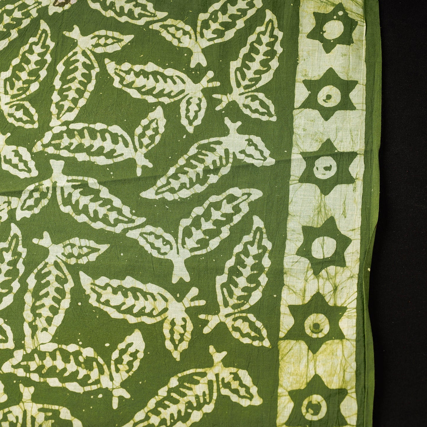 Green - Hand Batik Printing Cotton Fabric
