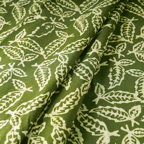 Green - Hand Batik Printing Cotton Fabric