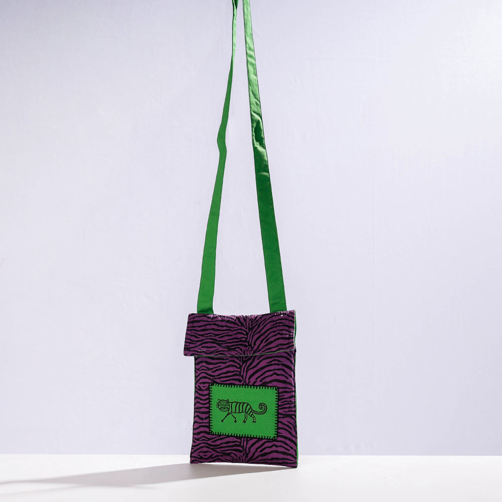 cotton mobile sling bag