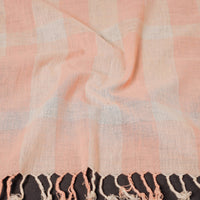 Peach - Phulia Bengal Handloom Pure Cotton Stole