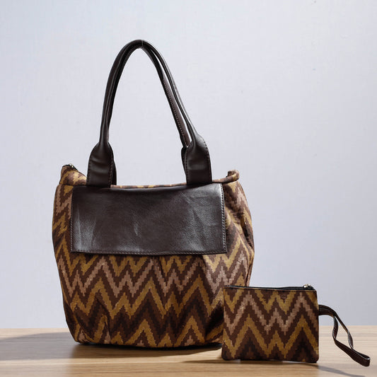 Brown - Kutch Handcrafted Cotton Shoulder Bag (Set of 2)