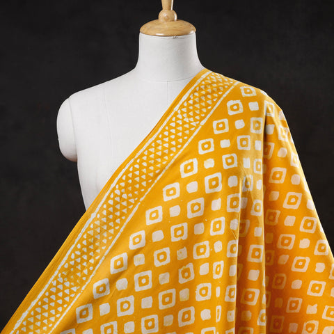 Yellow - Hand Batik Printing Cotton Fabric