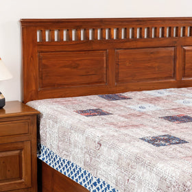 block print double bed cover