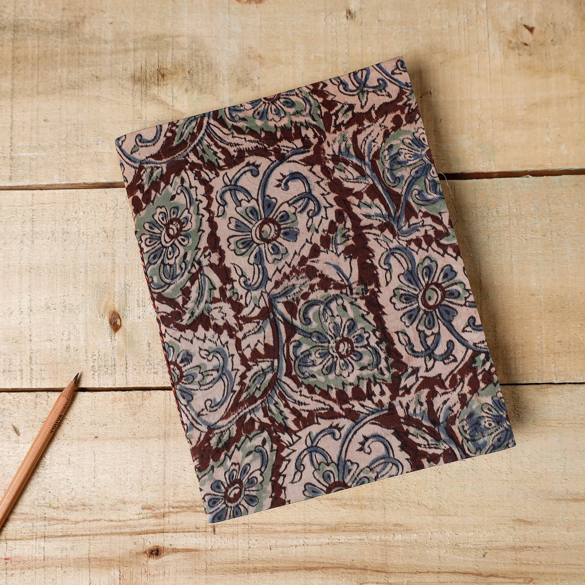  Kalamkari Fabric Cover Handmade Paper Notebook 