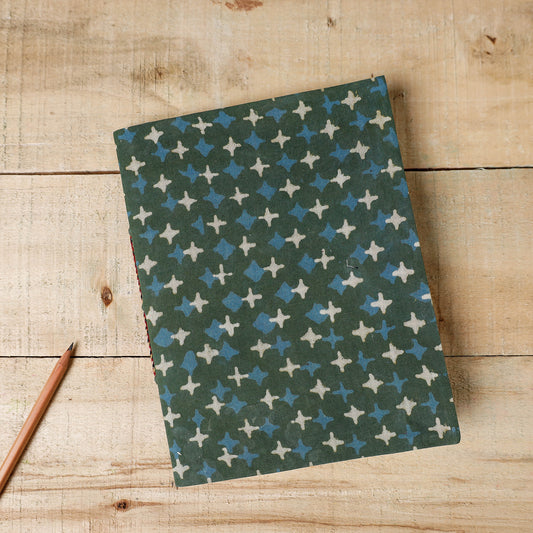 Bindaas Fabric Cover Handmade Paper Notebook (9 x 7 in)