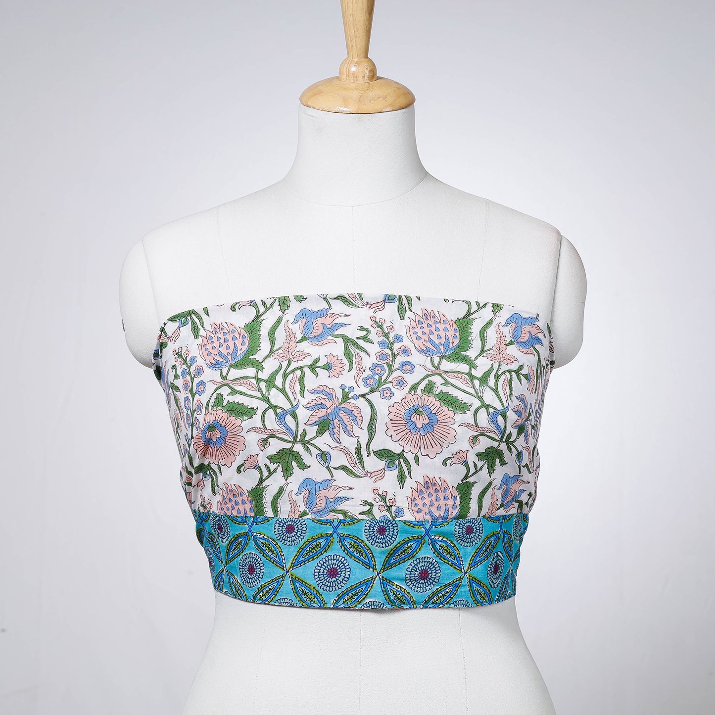 Block Printed Blouse Piece