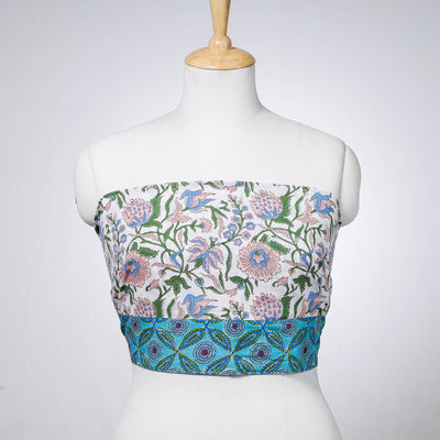 Block Printed Blouse Piece