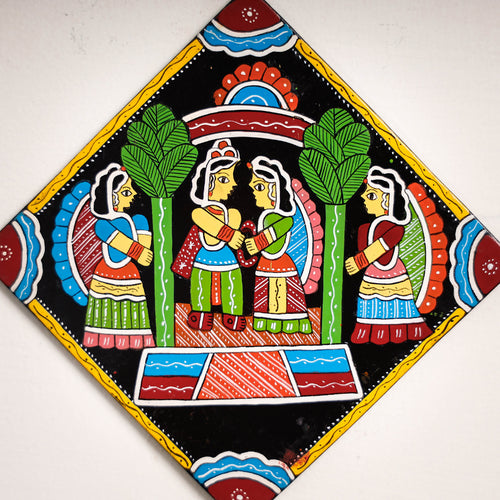 Handpainted Wooden Wall Hanging