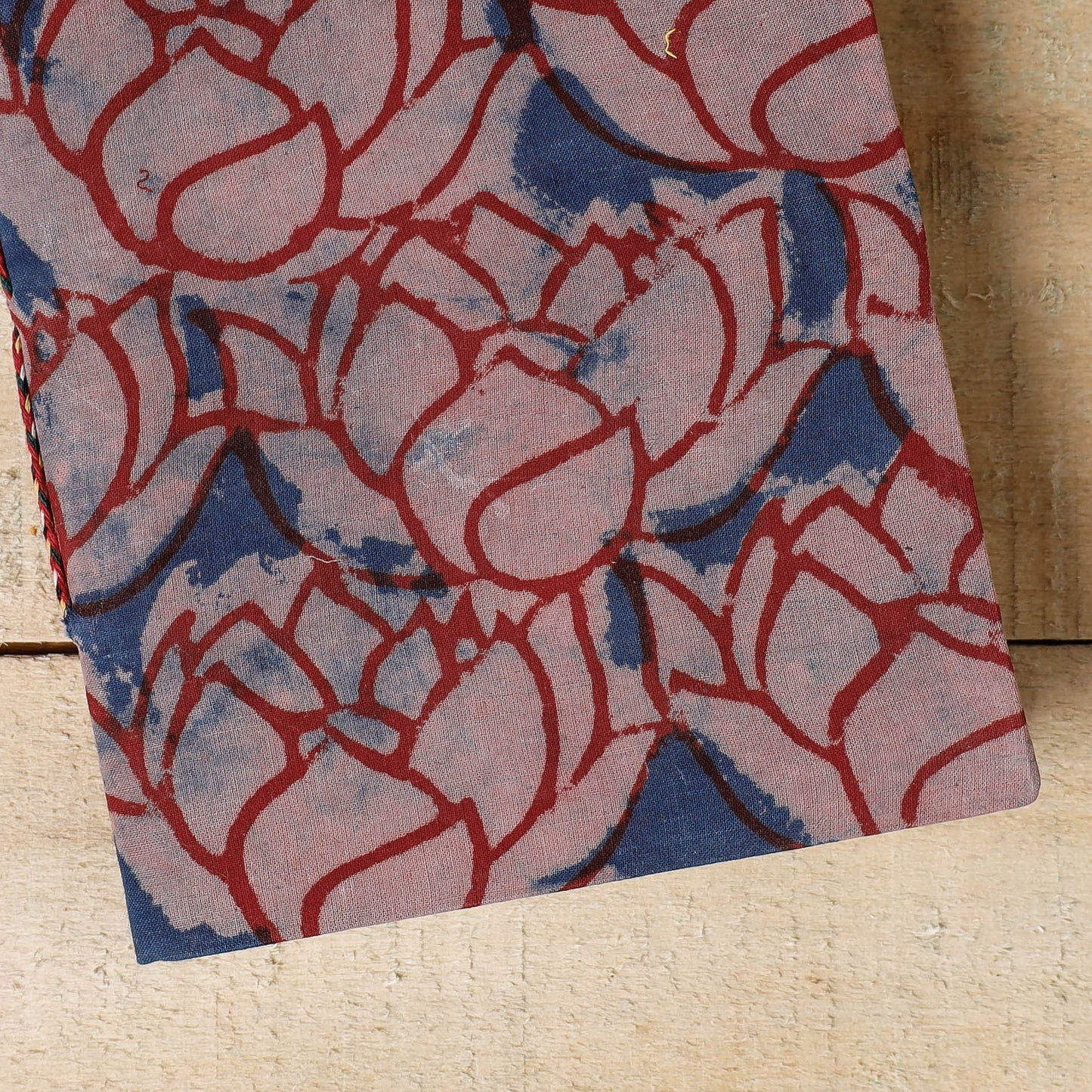 Bindaas Fabric Cover Handmade Paper Notebook (7 x 5 in)