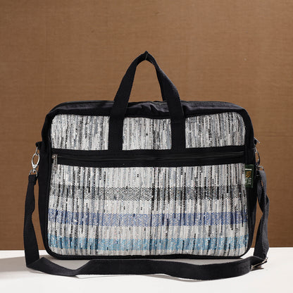 Handcrafted Upcycled Woven Laptop Bag (12 x 16 in)