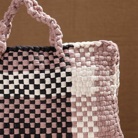  Handwoven Upcycled Cotton Laptop Bag 