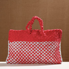  Handwoven Upcycled Cotton Laptop Bag 