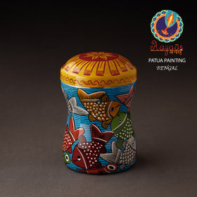  Bengal Patua Handpainted Stainless Steel Multi Utility Canister 
