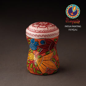  Bengal Patua Handpainted Stainless Steel Multi Utility Canister 