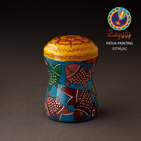  Bengal Patua Handpainted Stainless Steel Multi Utility Canister 
