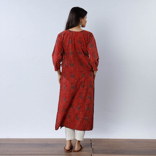  Ajrakh Block Printed Kurta