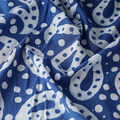 Blue - Hand Batik Printed Cotton Fabric