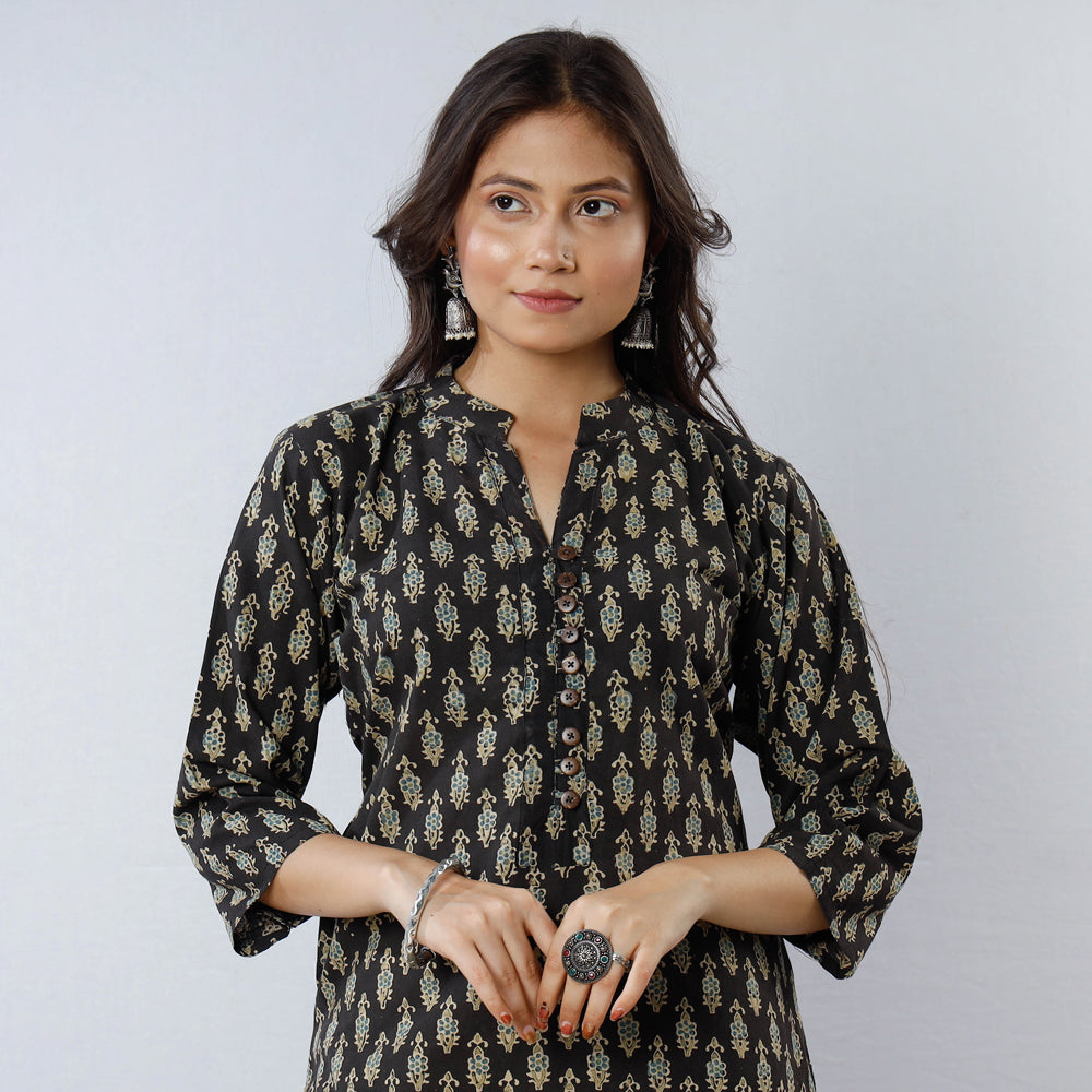  Ajrakh Block Printing Kurta