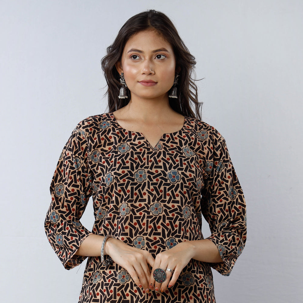 Ajrakh Block Printed Kurta