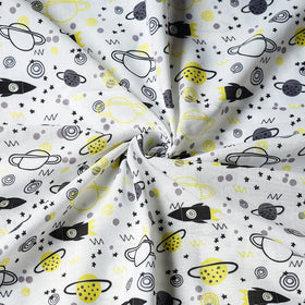 Buy White Digital Printing Linen Fabric Online at iTokri.com
