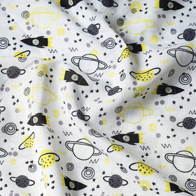 Buy White Digital Printing Linen Fabric Online at iTokri.com