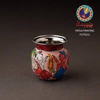 Bengal Patua Handpainted Stainless Steel Lota