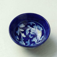 Original Blue Pottery Ceramic Bowl (4 x 4 in)