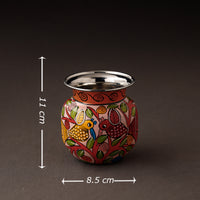 Bengal Patua Handpainted Stainless Steel Lota / Kalash / Container