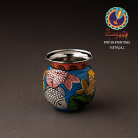 Bengal Patua Handpainted Stainless Steel Lota / Kalash / Container