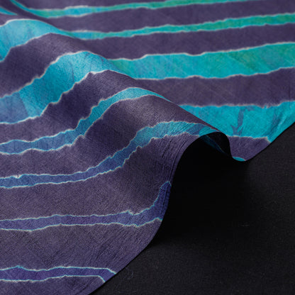 Leheriya Tie-Dye Tussar Silk Handloom Fabric