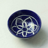 Original Blue Pottery Ceramic Bowl (4 x 4 in)