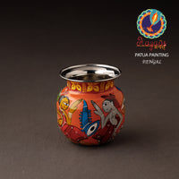 Bengal Patua Handpainted Stainless Steel Lota