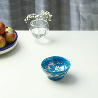 Original Blue Pottery Ceramic Bowl (4 x 4 in)