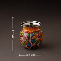 Bengal Patua Handpainted Stainless Steel Lota / Kalash / Container