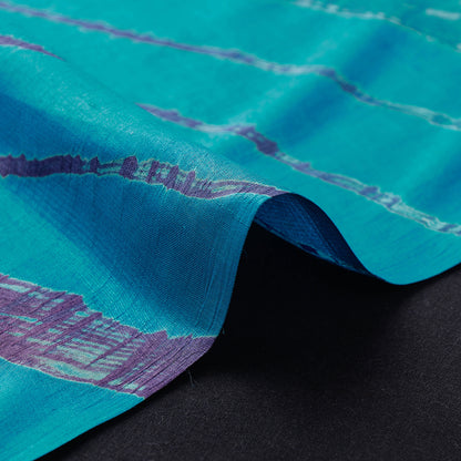 Leheriya Tie-Dye Tussar Silk Handloom Fabric
