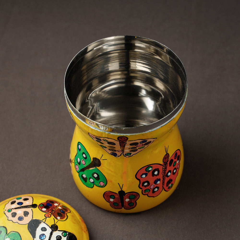 Handpainted Steel Container 