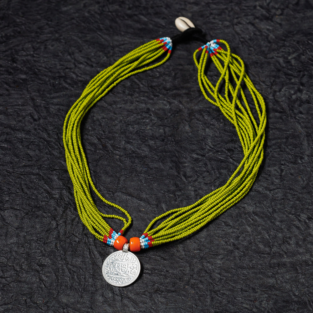 Bead & Coin Work Handmade Baiga Tribal Necklace