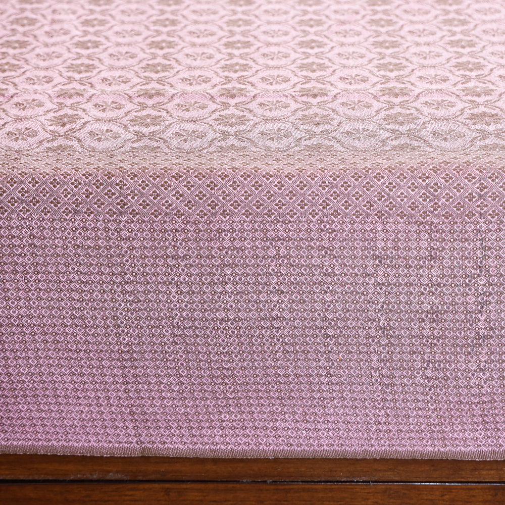 Peach - Pure Cotton Handloom Single Bedcover from Bijnor by Nizam