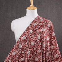 Maroon - Bagh Block Printing Natural Dyed Cotton Fabric