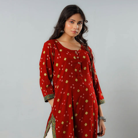 bandhani kurta